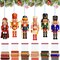 36 Pieces Christmas Nutcrackers Decorations Nutcracker Ornaments Wooden Hanging Christmas Decorations Nutcracker